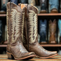 Tanner Mark Women's Crackle Cafe Western Boot