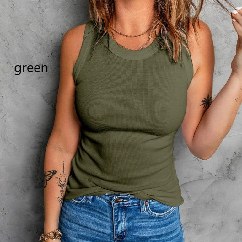 Women's Casual Ribbed Tank Top (Available in 3 Color Options!)