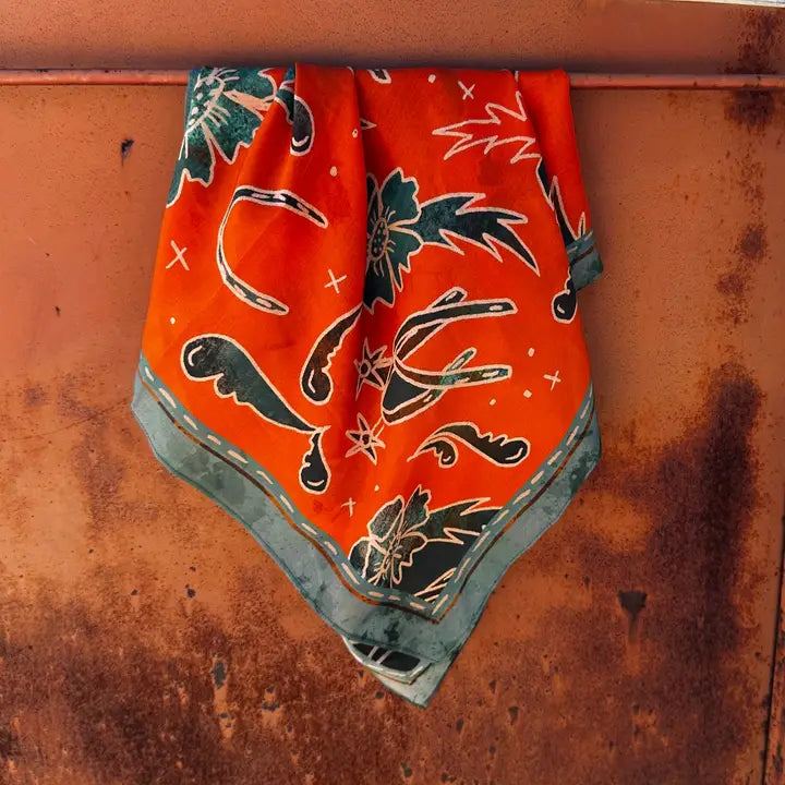Tirzah Lane Art Hand Drawn Silk Wild Rags (Various Prints Available)