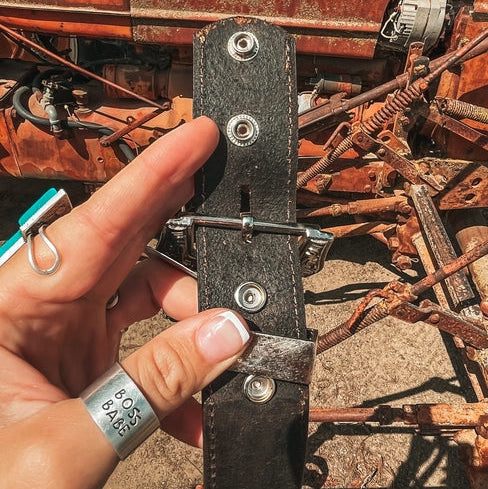 The Darlene Hand Tooled Leather Belt