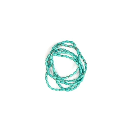 West & Co. 5-Strand Green Turquoise Beaded Stretch Bracelet