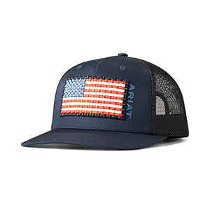 Ariat Men's American Flag Weave Patch Cap