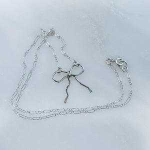 Derive Sterling Silver Bow Necklace