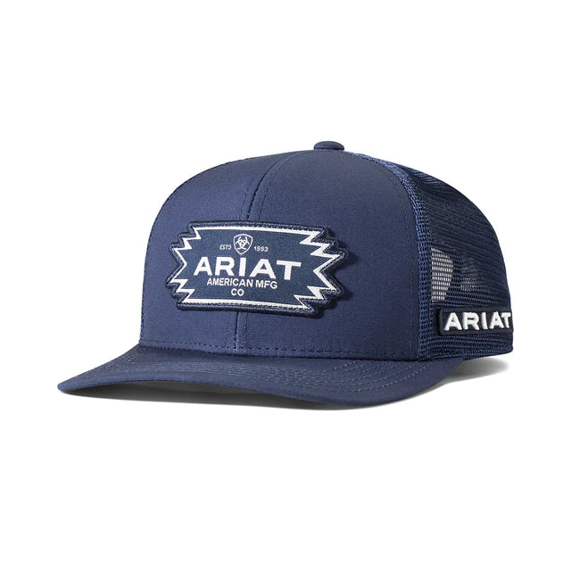 Ariat Men's Monochromatic Navy Patch Ball Cap