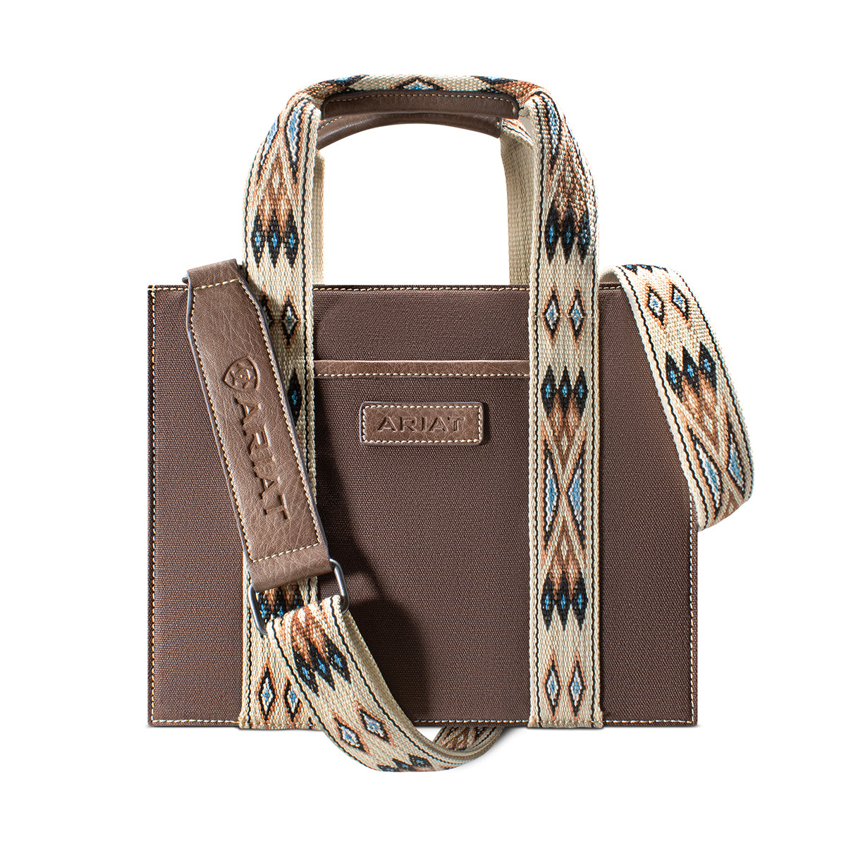 Ariat Chloe Tote Small Canvas Tote/Crossbody in Brown
