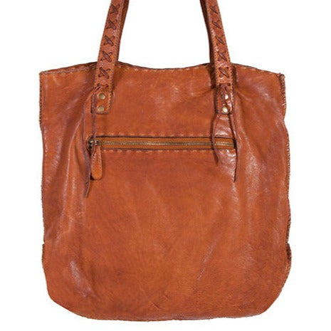 Scully Soft Leather Cross Stitch Shoulder Bag (Available in BRN & CHOC!)