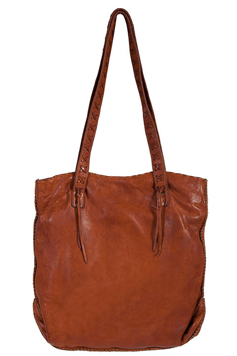Scully Soft Leather Cross Stitch Shoulder Bag (Available in BRN & CHOC!)