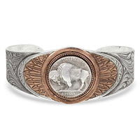 Montana Silversmiths Buffalo Feather Cuff Bracelet