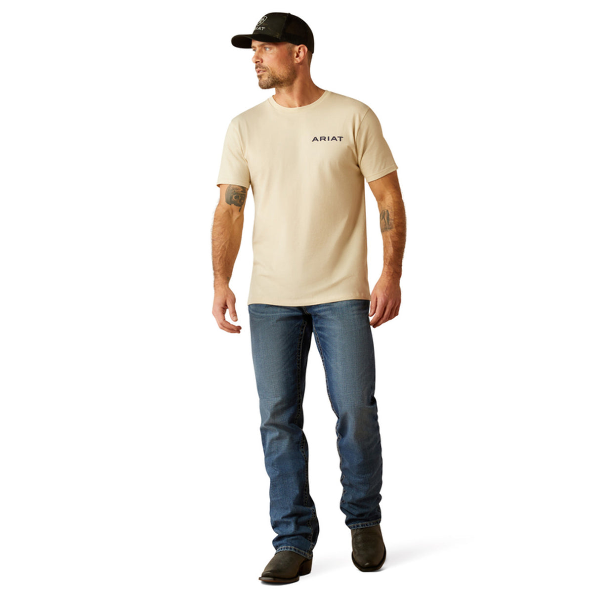 Ariat Men's Bleached Bones Graphic T-Shirt in Natural