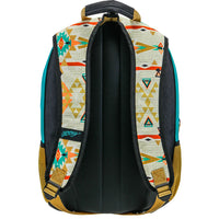 Hooey "Rockstar" Turquoise & Cream Pattern Backpack