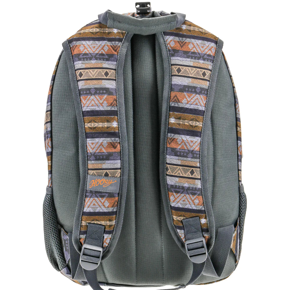 Hooey "Rockstar" Grey and Tan Striped Backpack