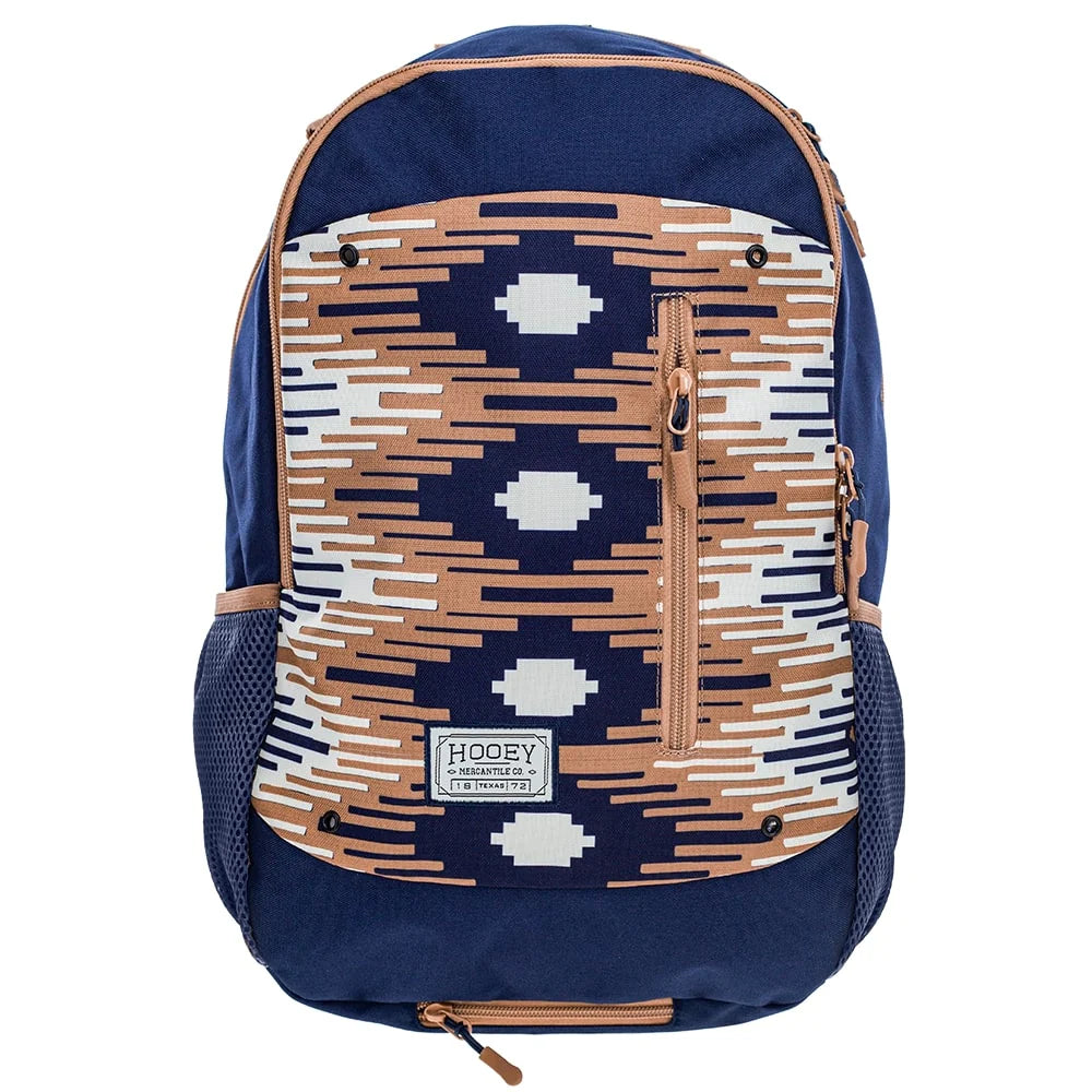 Hooey "Rockstar" Navy & Tan Aztec Print Backpack