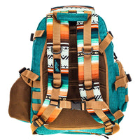 Hooey "Mule" Teal and Tan Serape Backpack