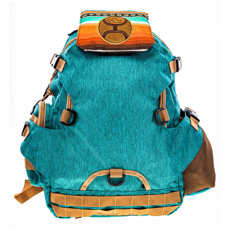Hooey "Mule" Teal and Tan Serape Backpack