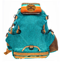 Hooey "Mule" Teal and Tan Serape Backpack