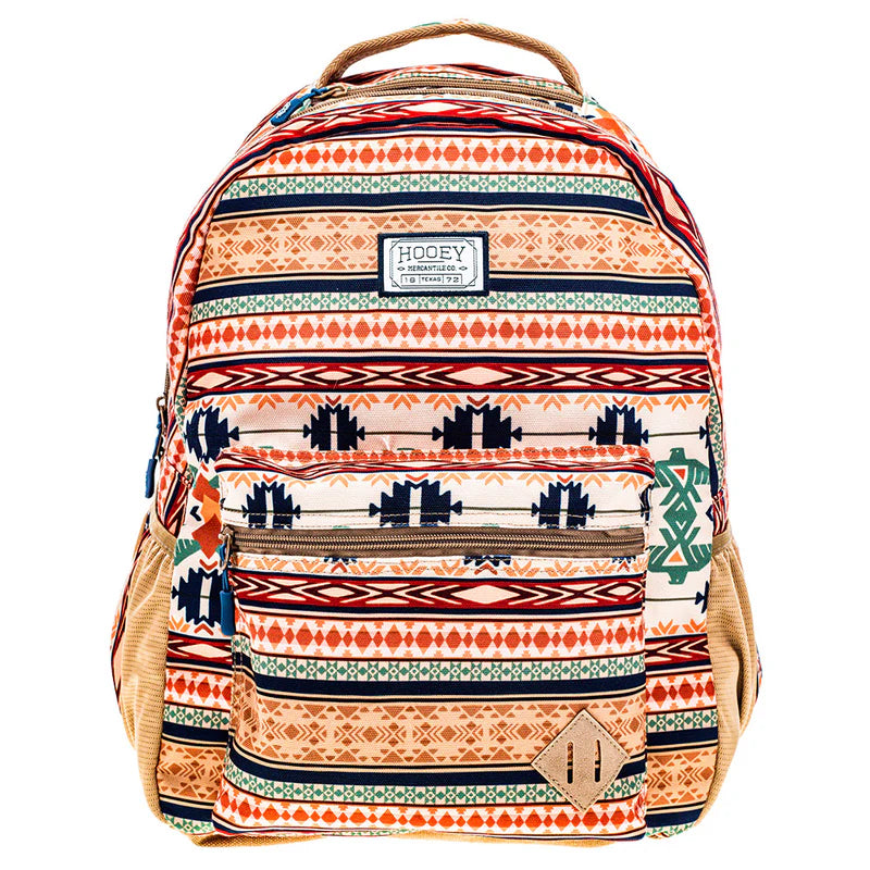 Hooey "Recess" Tan Thunderbird Pattern Backpack