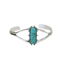 West & Co. Burnished Silver Turquoise Stone Cuff Bracelet