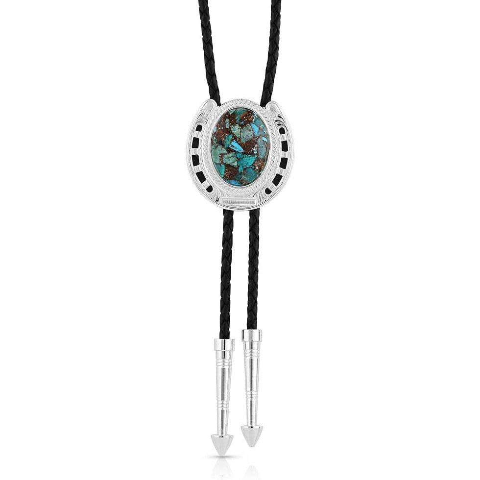 Montana Silversmiths The Pioneer's Turquoise Bolo Tie