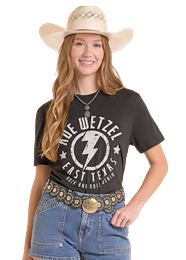 Koe Wetzel x Rock & Roll Denim Unisex Lightning Graphic T-Shirt in Black