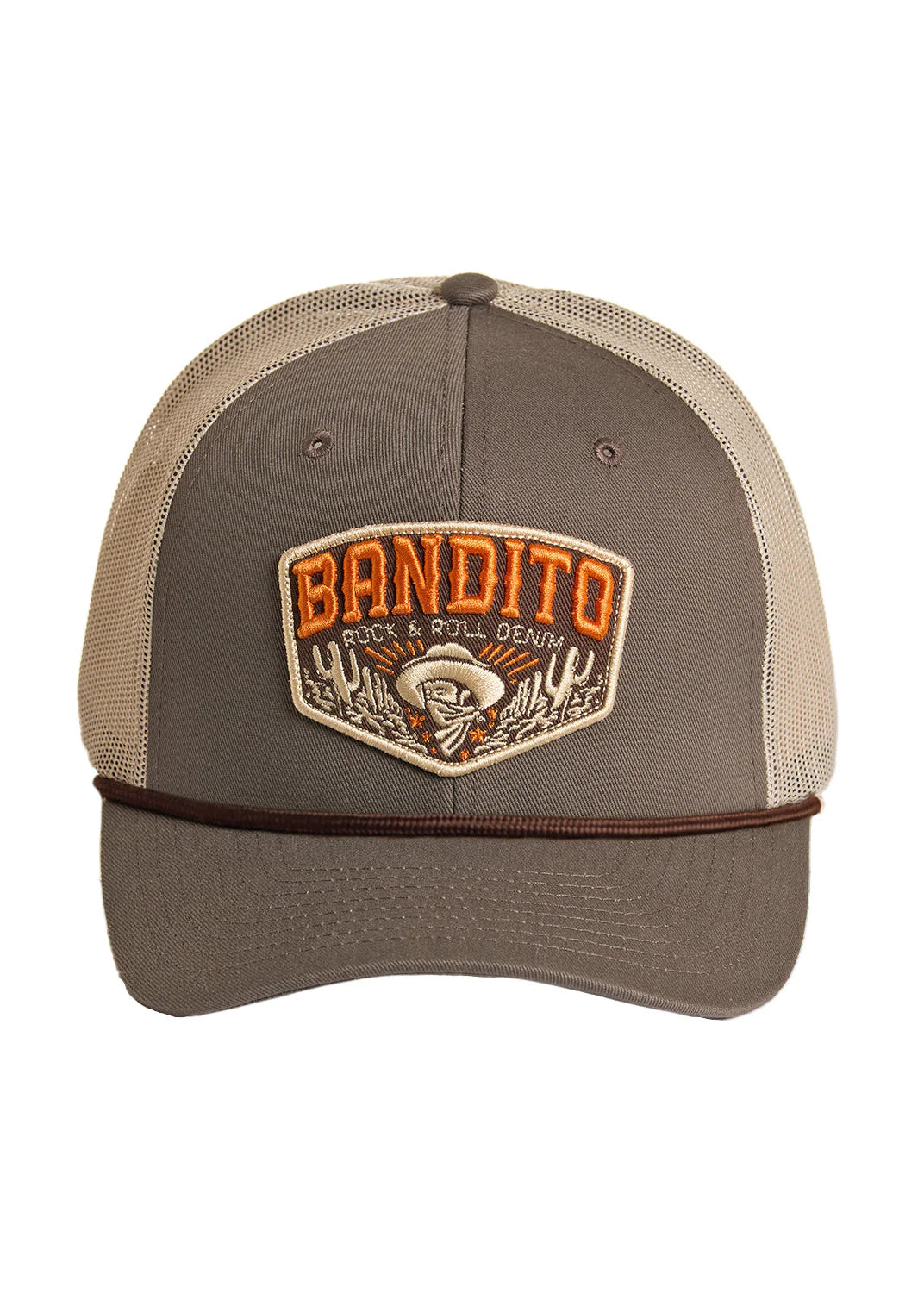 Rock & Roll Denim Bandito Patch Cap in Olive