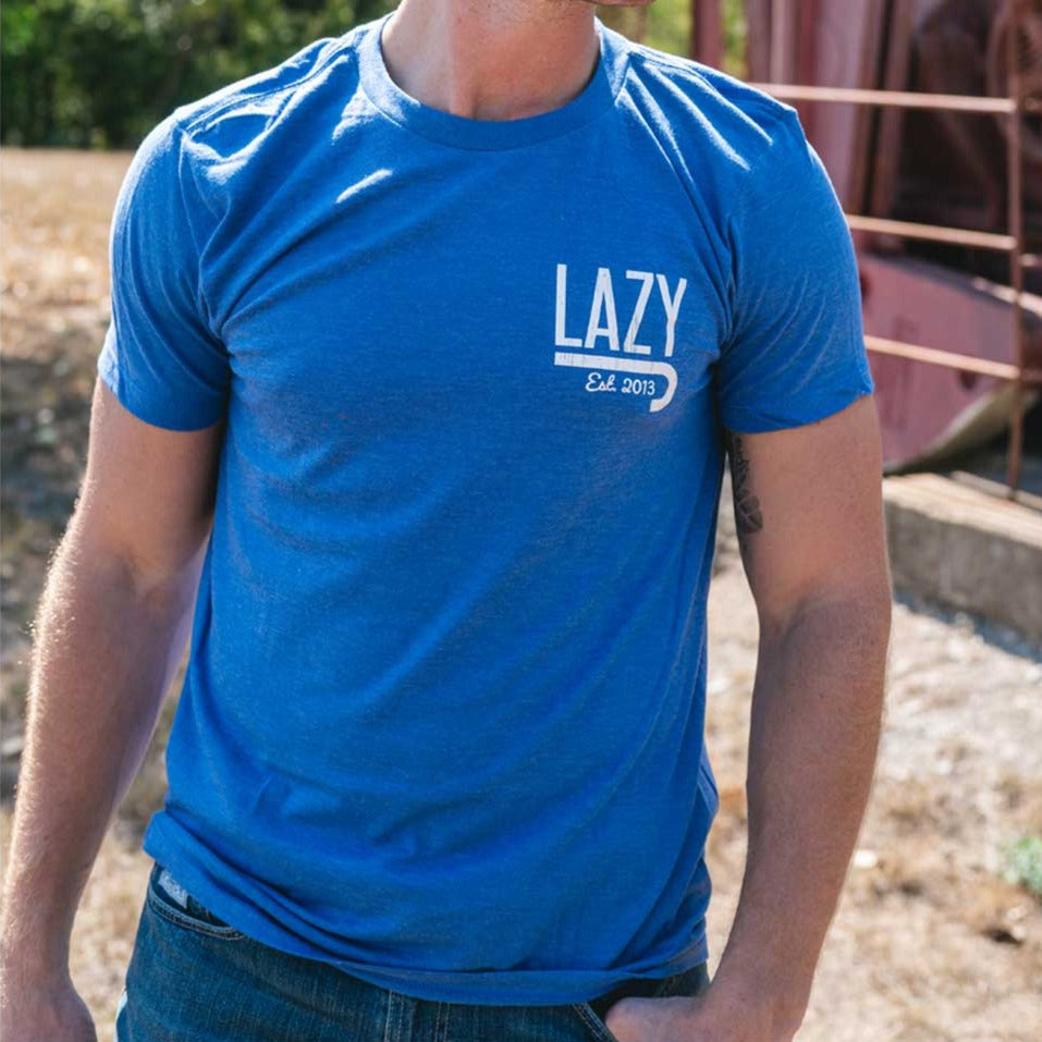 Lazy J Ranch Wear Royal Blue Bully T-Shirt