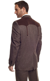 Circle S Men's Heather Boise Sport Jacket in Chestnut Brown