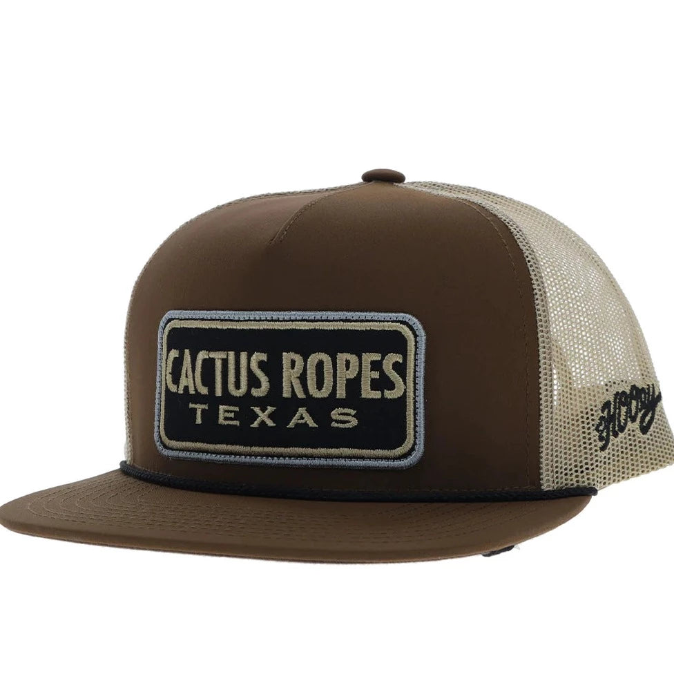 Hooey "Cactus Ropes Texas" Ball Cap-Brown & Tan
