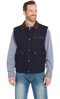 Cripple Creek by Circle S Men's Wool Melton Concealed Carry Vest (Available in 2 Colors)