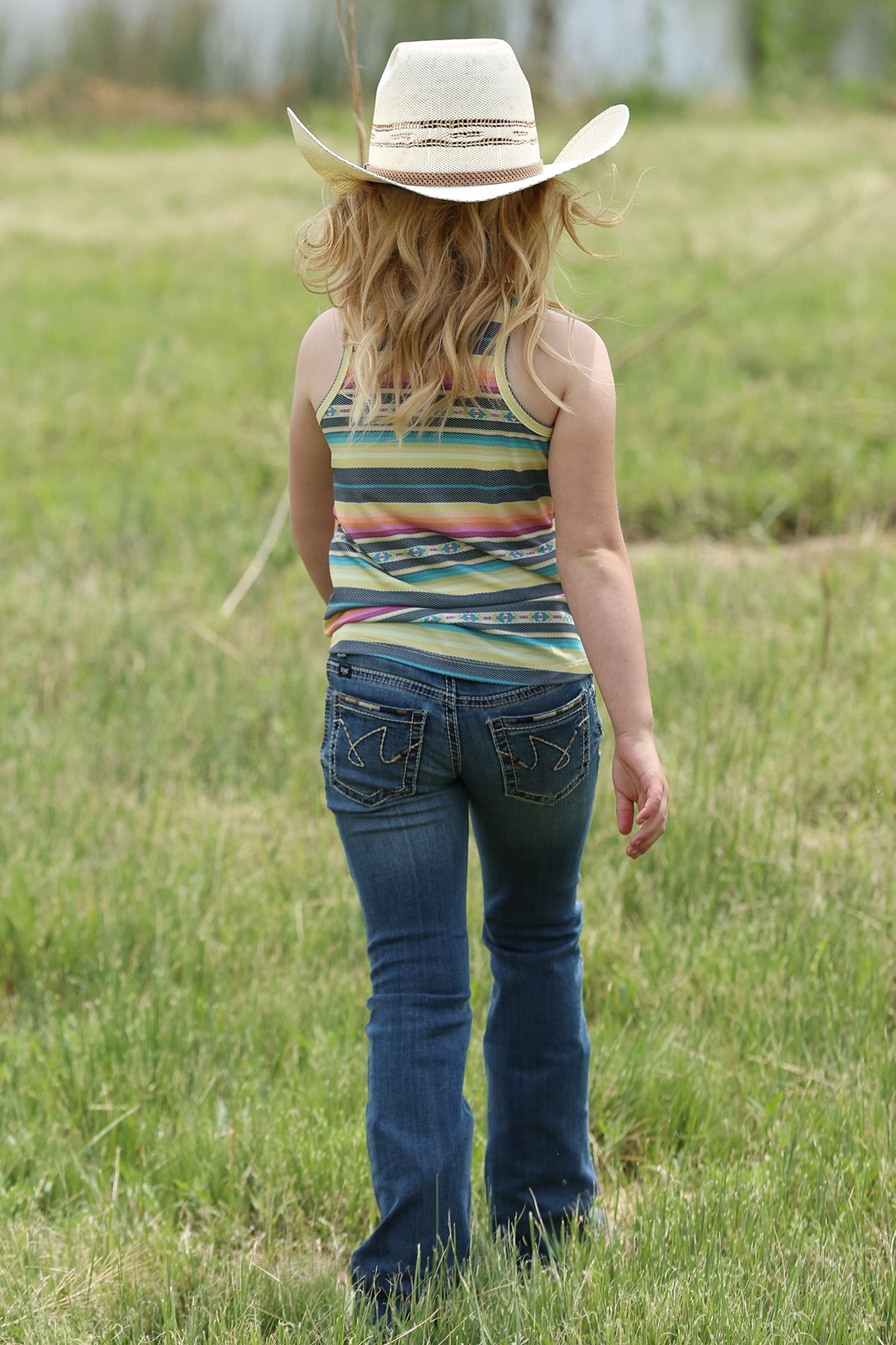 Cruel Girl's Multi Striped Tank Top
