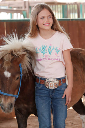 Cruel Girl's Youth Hard To Handle T-Shirt in Peach