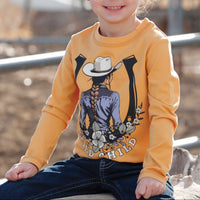 Cruel Girl's Toddler L/S Wild Child T-Shirt in Yellow