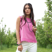 Cruel Women's Mineral Washed Tank in Pink