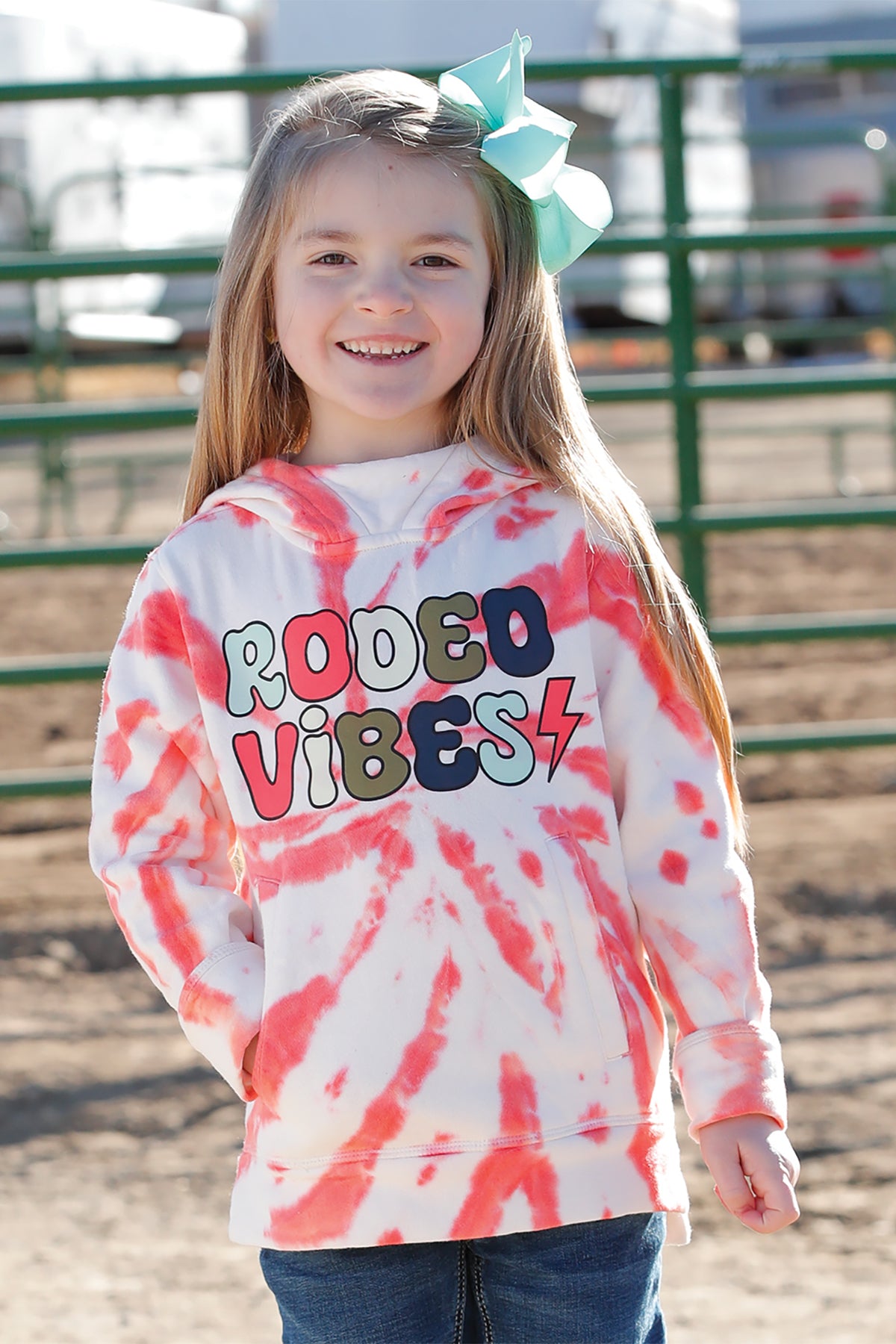 Cruel Girl's Rodeo Vibes Tie-Dye Hoodie in Pink – Branded Country Wear