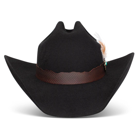 Charlie 1 Horse Saddle Up Fashion Wool Felt Hat in Black