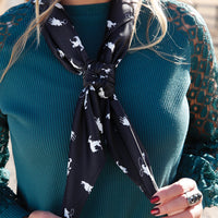 Cruel Women's Satin Horse Wild Rag in Black