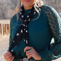 Cruel Women's Satin Horse Wild Rag in Black