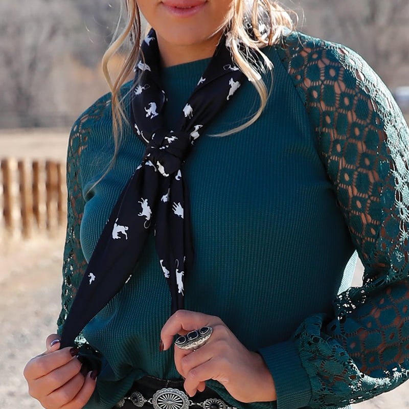 Cruel Women's Satin Horse Wild Rag in Black