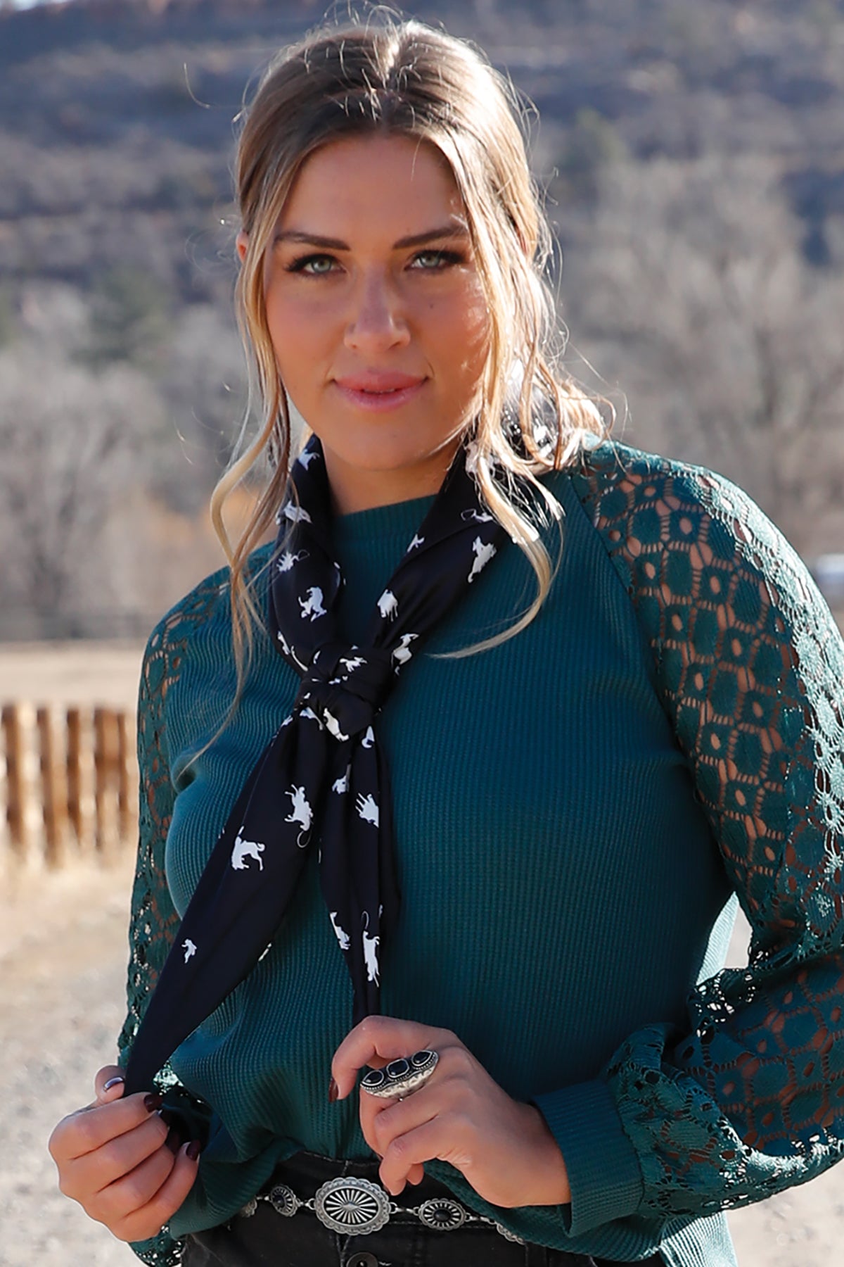 Cruel Women's Satin Horse Wild Rag in Black