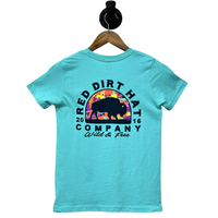 Red Dirt Hat Co. Youth "Wild & Free" T-Shirt in Teal