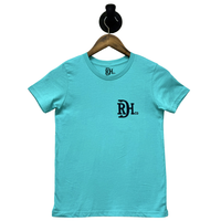 Red Dirt Hat Co. Youth "Wild & Free" T-Shirt in Teal