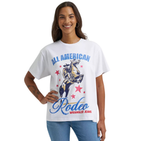 Wrangler Retro Women's S/S All American Rodeo Graphic Tee in Bright White