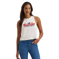 Wrangler Retro Women's Since 1947 Layers Graphic Festival Tank in Egret