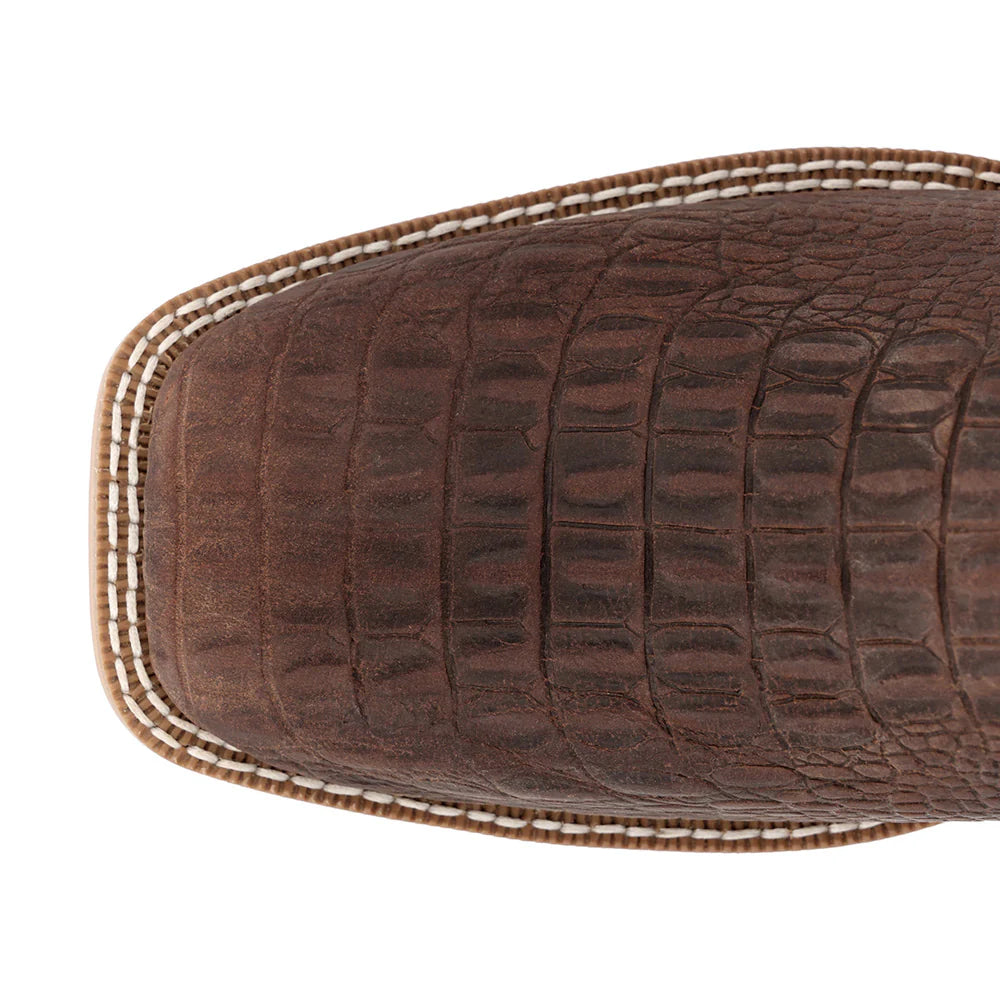 Durango Men's Shyloh Western Boot in Nicotine Croc Print