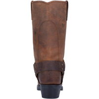 Dingo Men's Dean Leather Harness Boot in Dark Brown