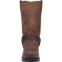 Dingo Men's Dean Leather Harness Boot in Dark Brown
