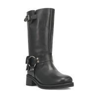 Dingo Women's Harlee Leather Boot in Black