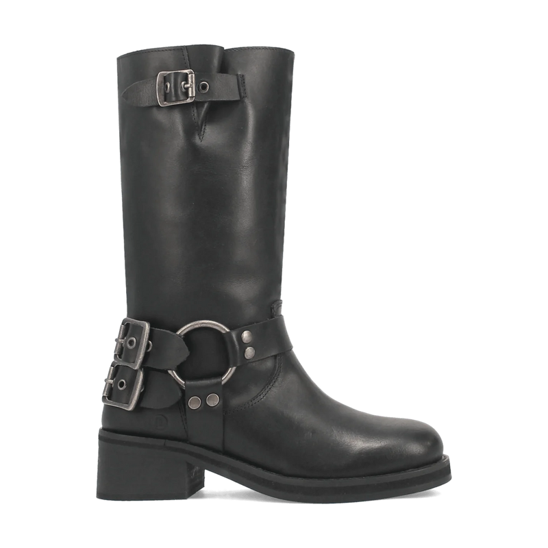 Dingo Women's Harlee Leather Boot in Black