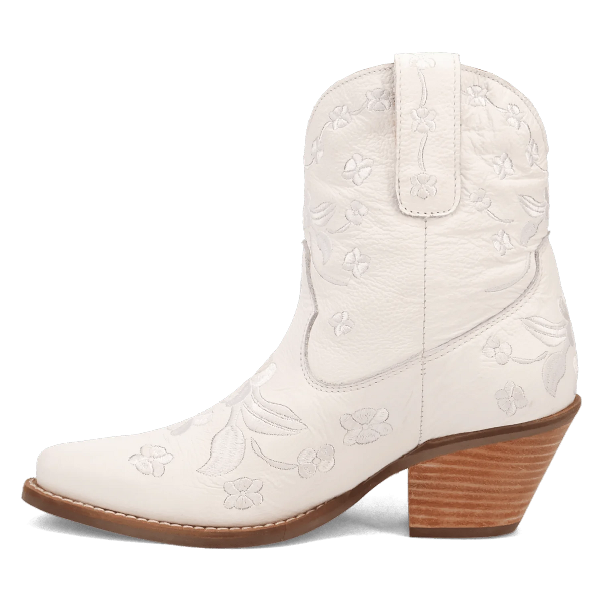 Dingo Women's Sweetheart Leather Bootie in White