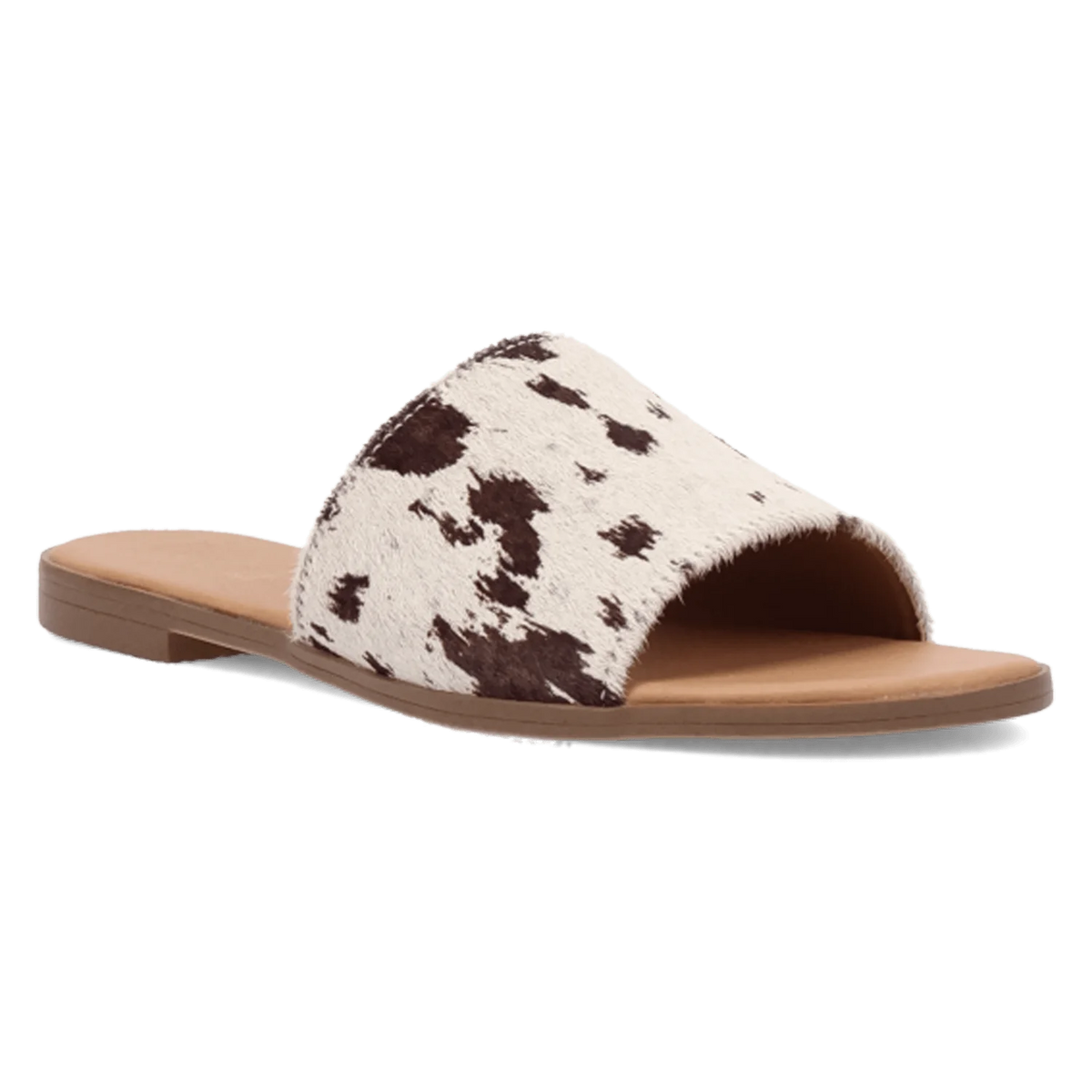 Dingo Women's Tabby Sandal in Cow Print