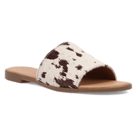 Dingo Women's Tabby Sandal in Cow Print